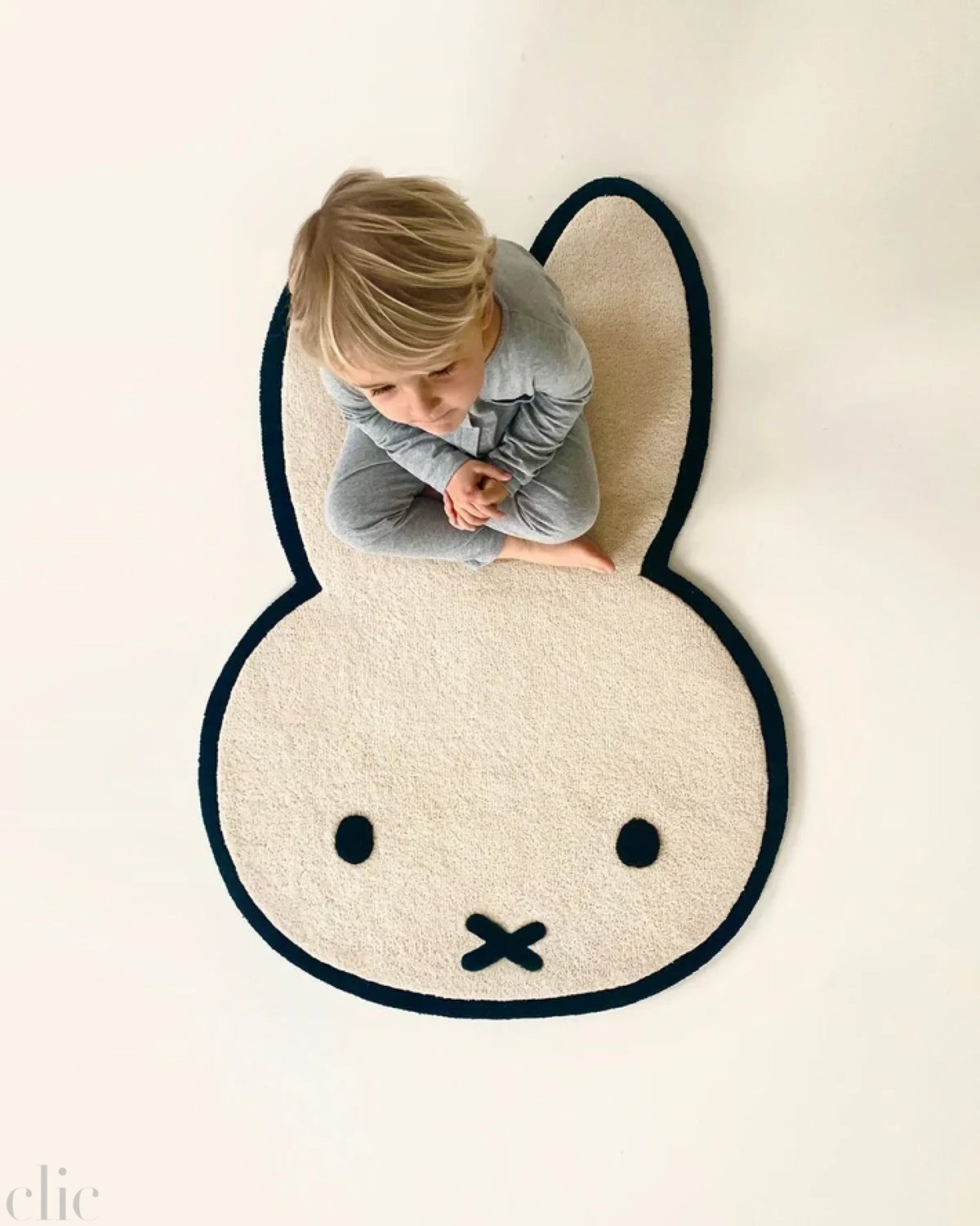 Miffy Nijntje Rug in Cream and Black, from Maison Deux