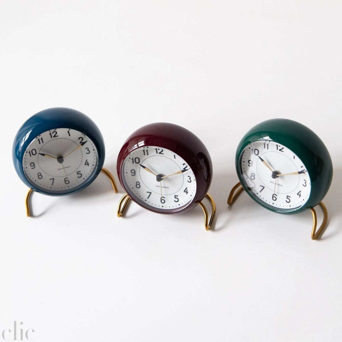 Station Alarm Clock in Race Green, from Arne Jacobsen