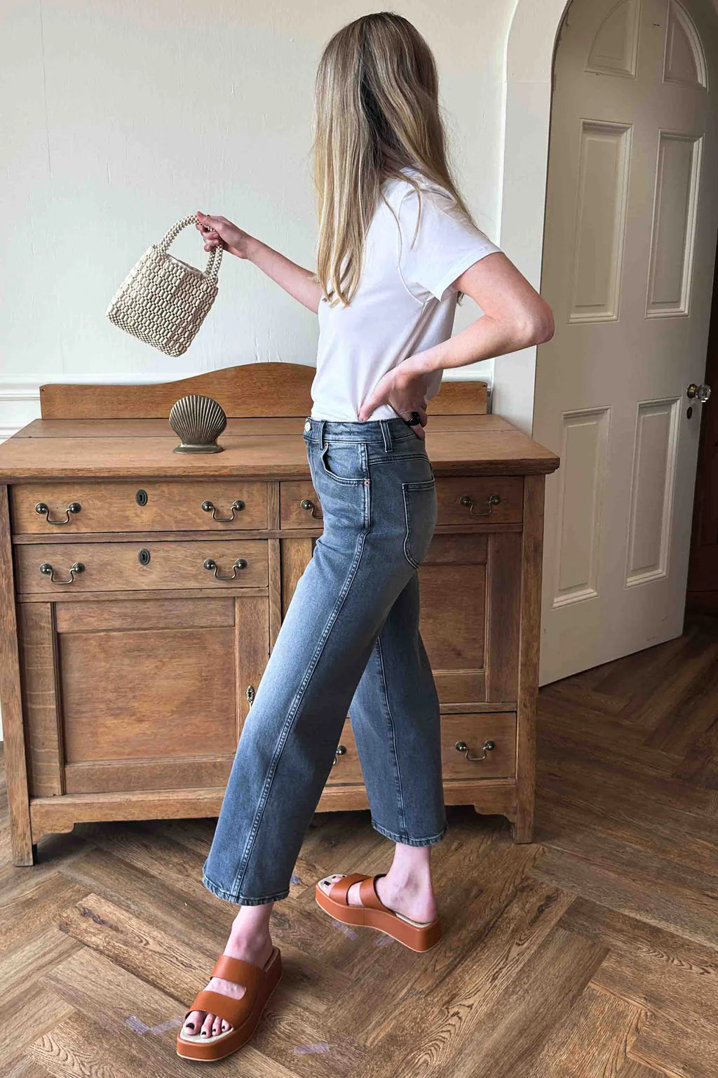 Thrifted Gem Ankle in Grey Nova, from Emerson Fry