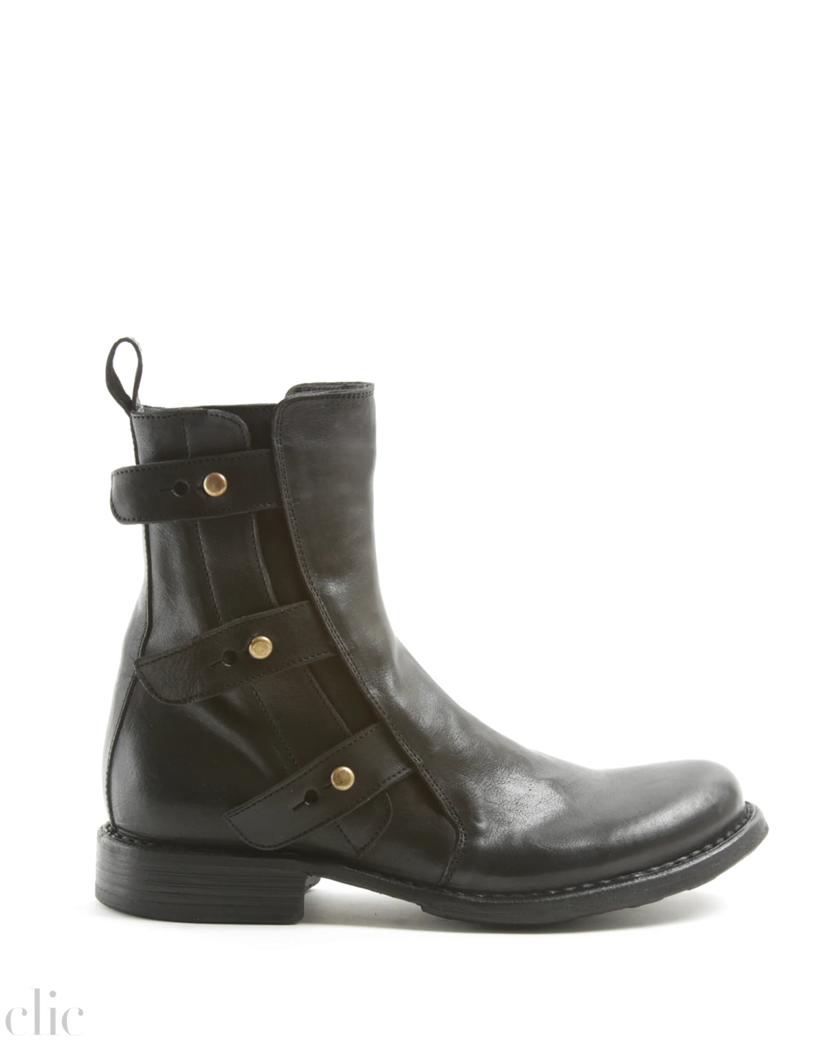 Erna Boots in Black Leather, from Fiorentini + Baker