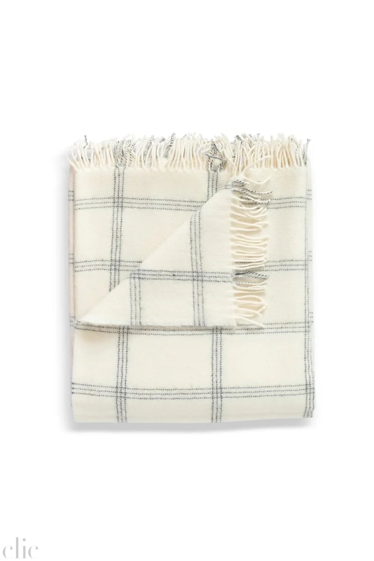 Windowpane Throw in Pearl