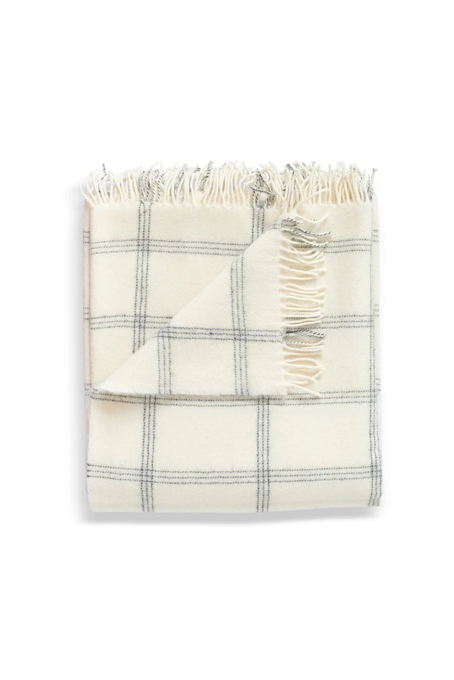 Windowpane Throw in Pearl, from Evangeline
