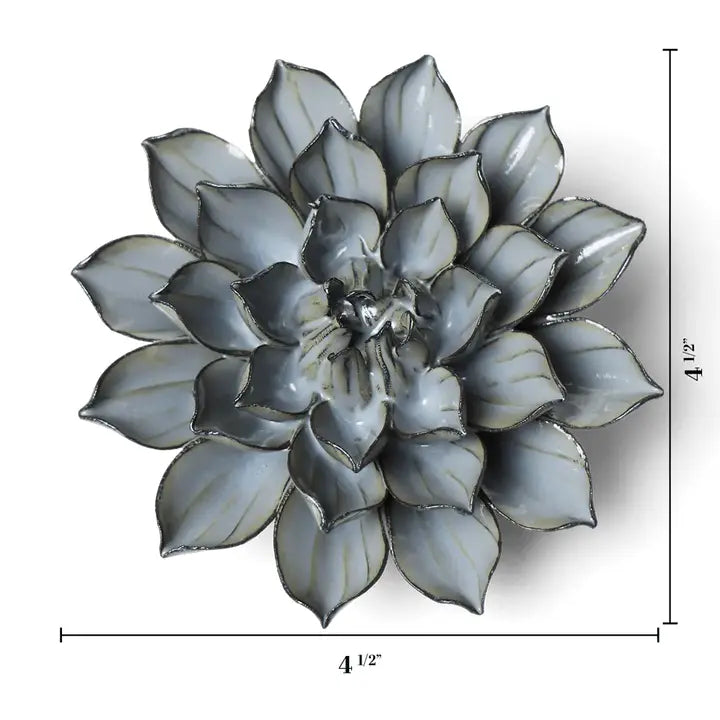 Monch Aster Ceramic Flower in Grey Green, from Chive
