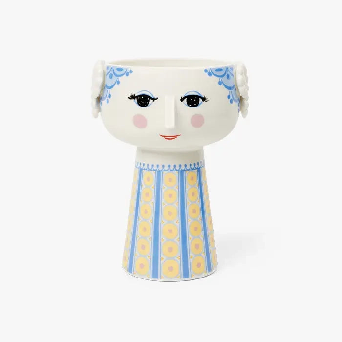 Bjørn Wiinblad Eva Plant Pot in Light Blue, from Rosendahl Design
