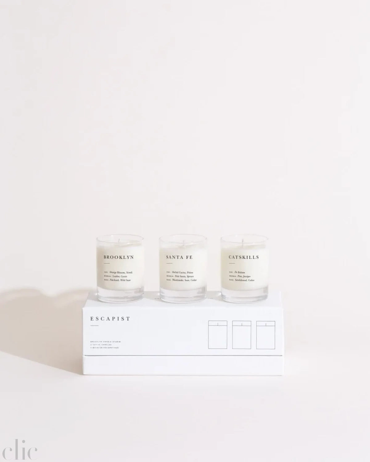 Smoke and Woods Mini Candle Gift Set, from Brooklyn Candle Studio