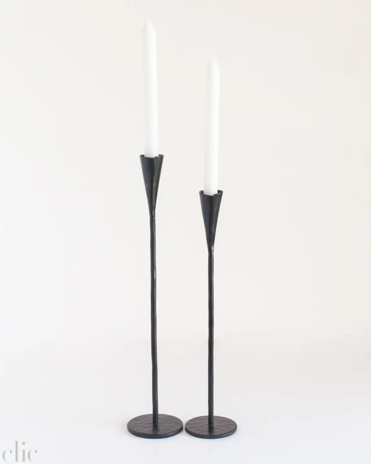 Set of 2 Phoenix Hand Forged Iron Candle Stick, from Creative Women