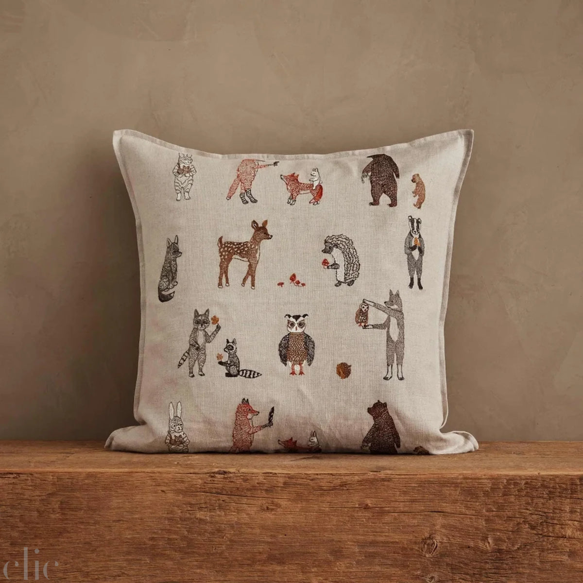 Woodland Friends Pillow, from Coral & Tusk