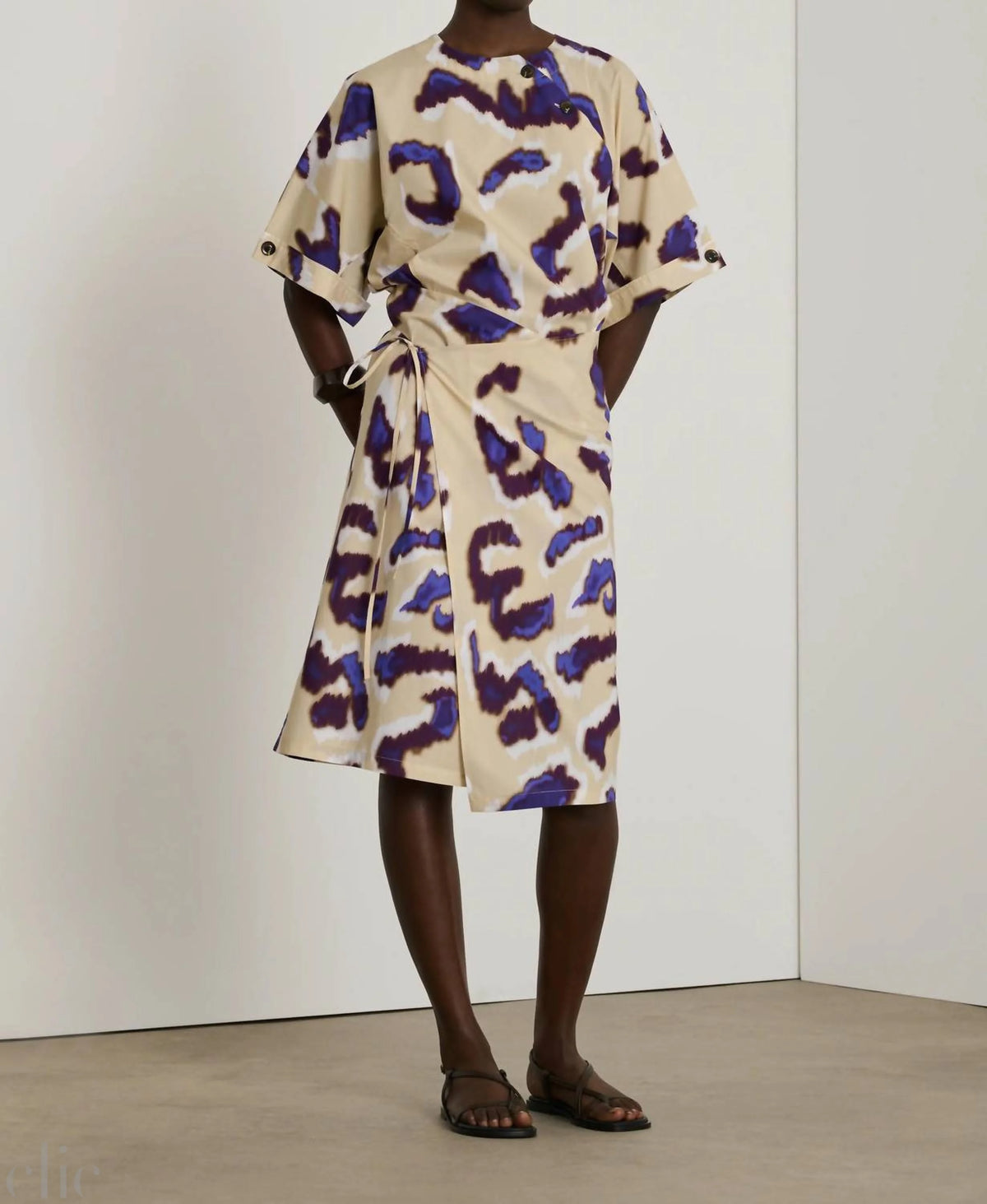 Ecuador Dress in Aubergine Beige, from Soeur