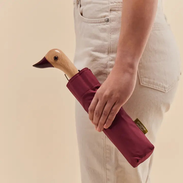 Compact Duckhead Umbrella in Cherry, from Original Duckhead