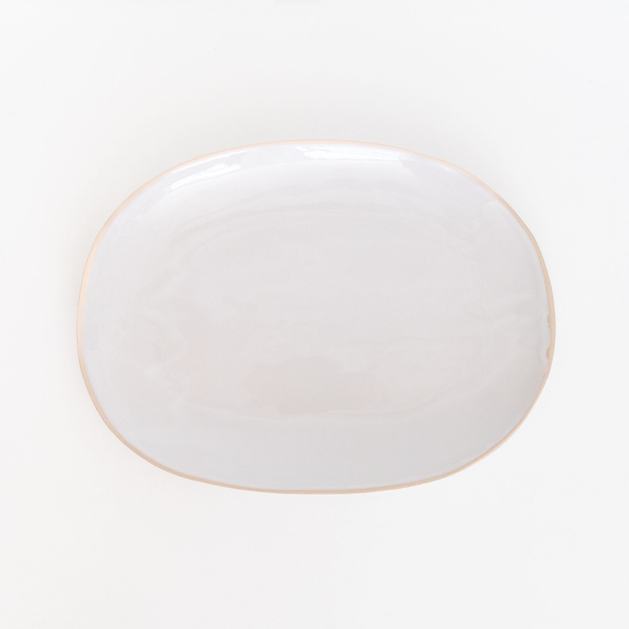 Turkey Dish Beach Sand White, from Wonki Ware