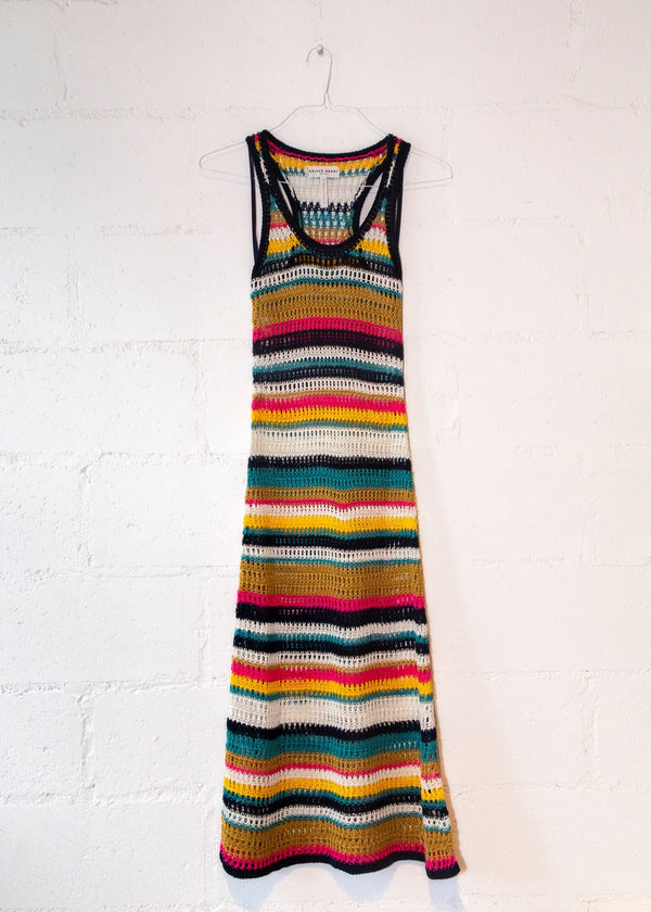 Etna Crochet Dress in Multi Stripe, from Apiece Apart
