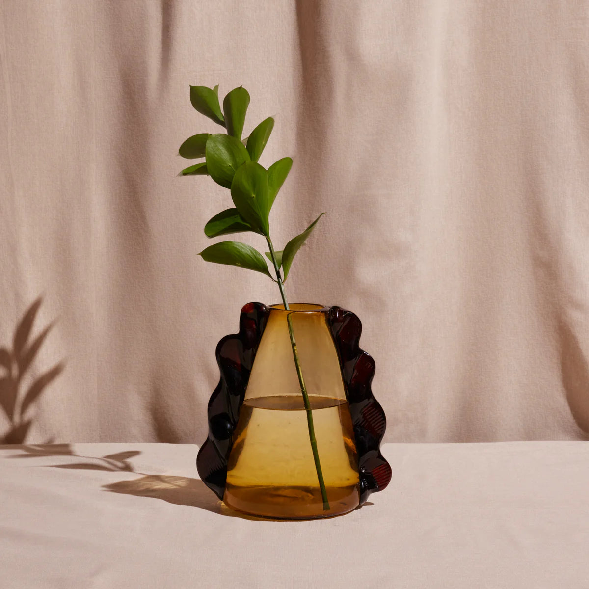 Betta Vase in Amber, from Meso