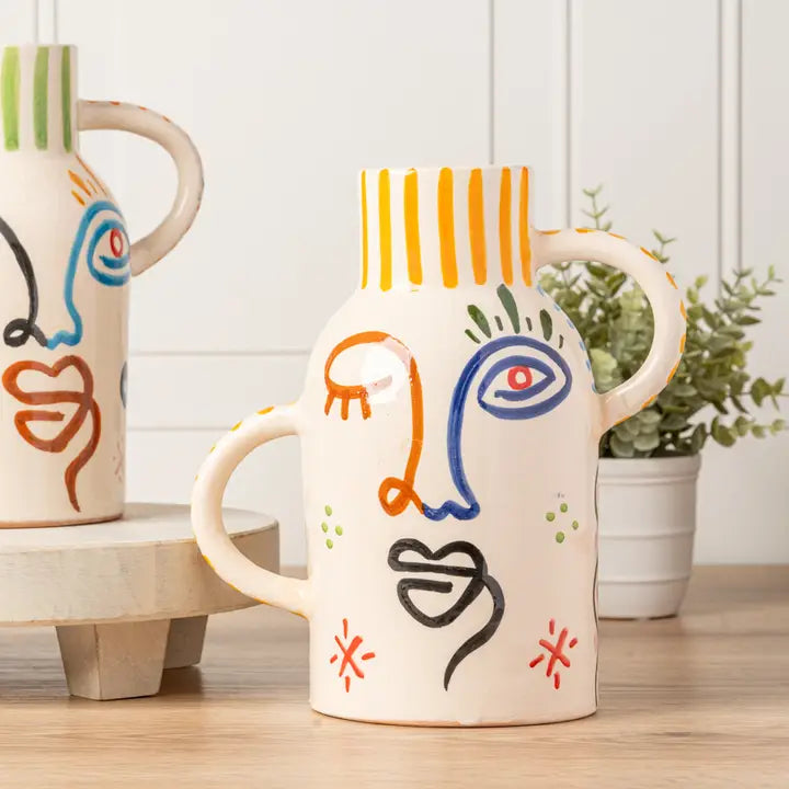 Moroccan Visage Vase, from Verve Culture