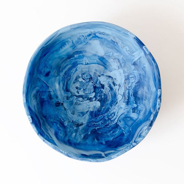 Wave Bowl in Denim Swirl, from Nashi Home