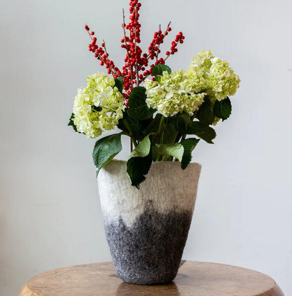 Felted Table Vase, from Kanju Interiors