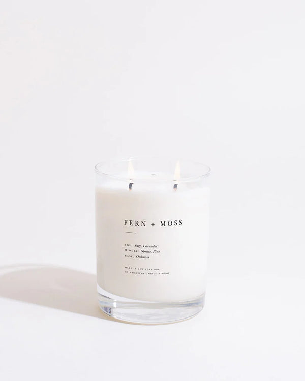 Fern and Moss Classic 2-Wick Candle, from Brooklyn Candle Studio