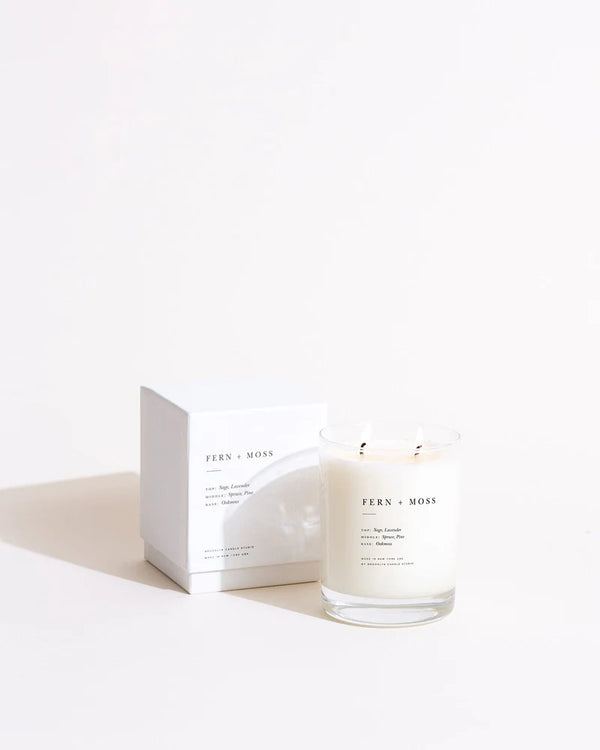 Fern and Moss Classic 2-Wick Candle, from Brooklyn Candle Studio
