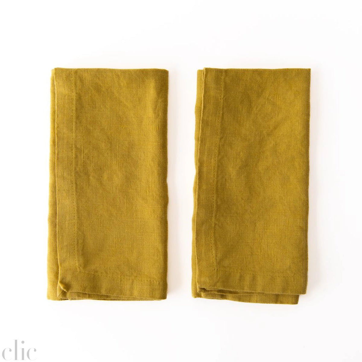 Lemon Curry Napkins Set of 2, from Linen Tales