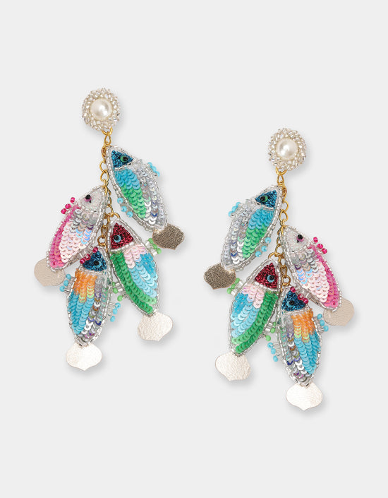 Fishing Earrings, from Olivia Dar