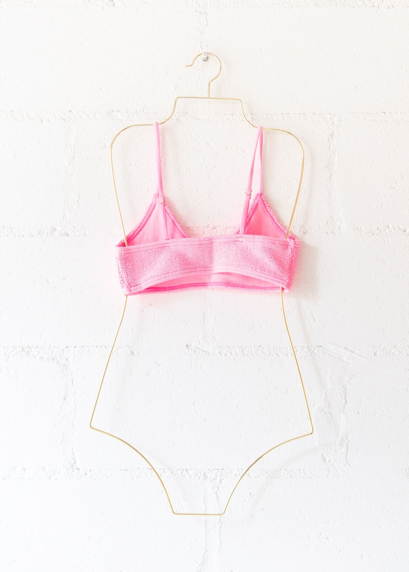 Maldives Spaghetti Straps Bikini Top in Strawberry, from Love & Bikinis