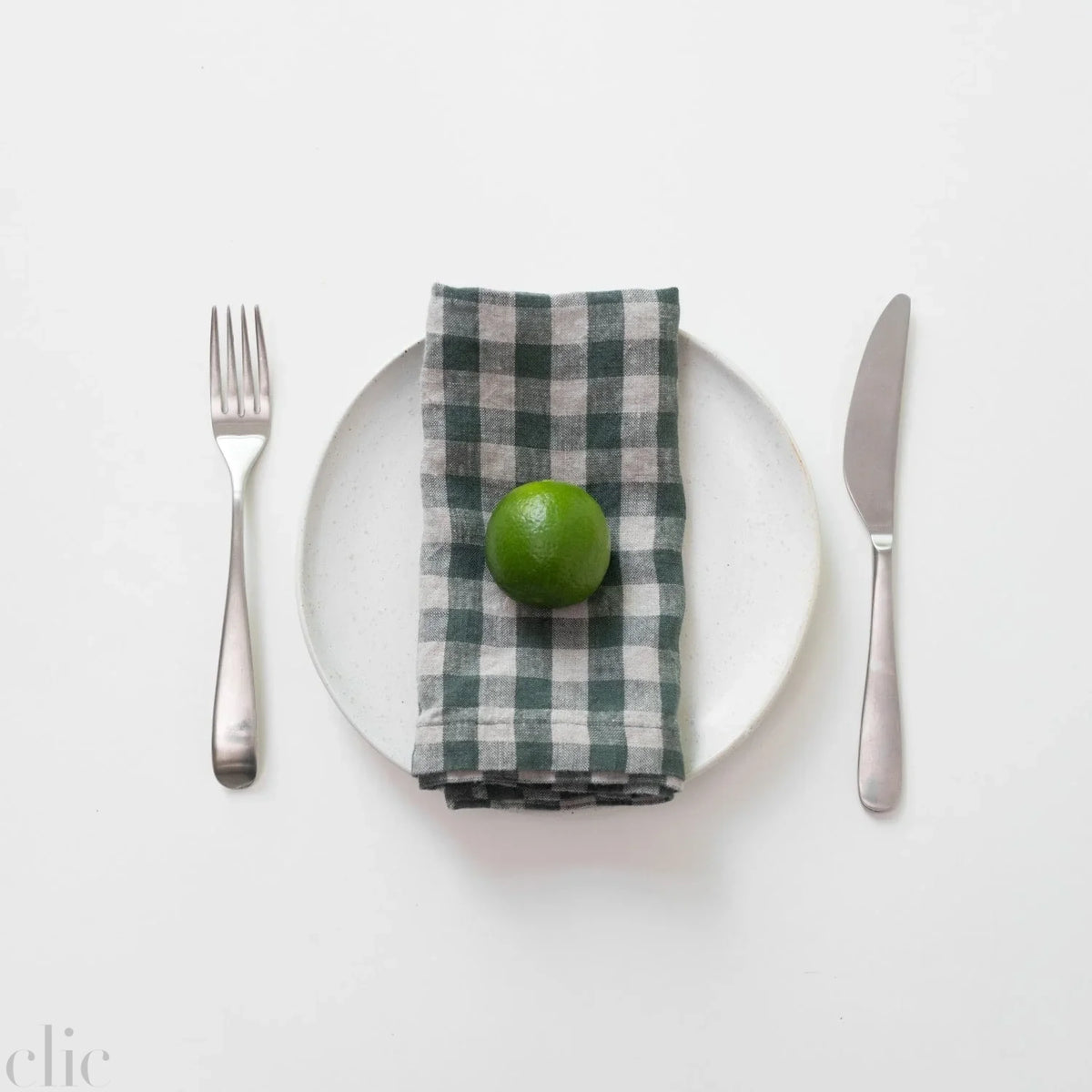 set of 2 Linen Napkins 18x18 in Forest Green, from Linen Tales