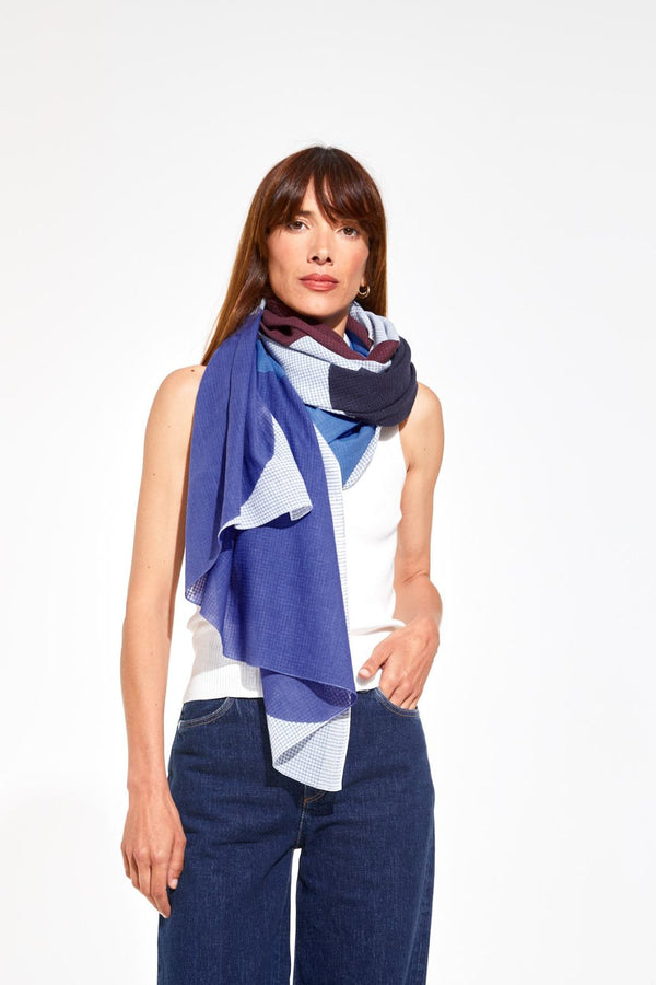 Galet Scarf in Blue, from Mapoesie