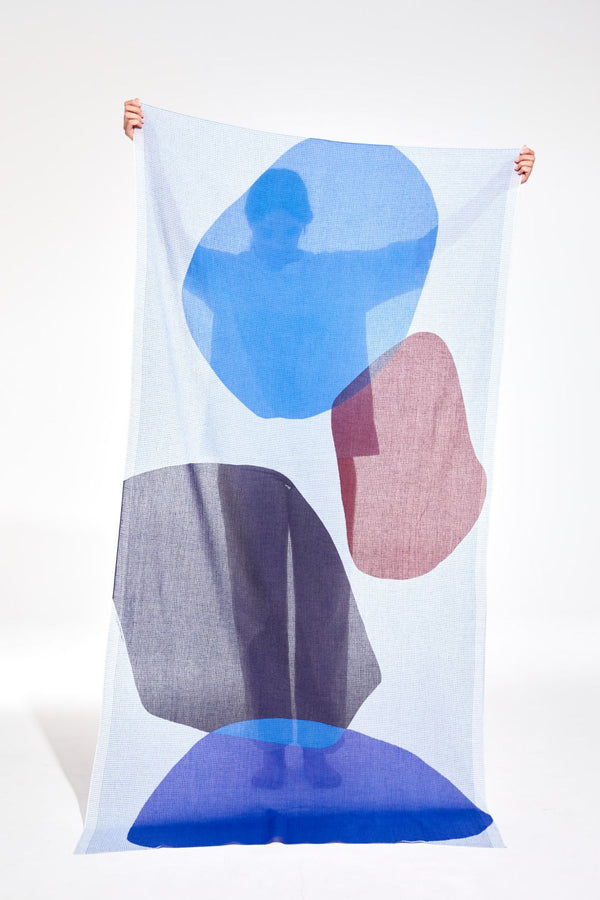 Galet Scarf in Blue, from Mapoesie