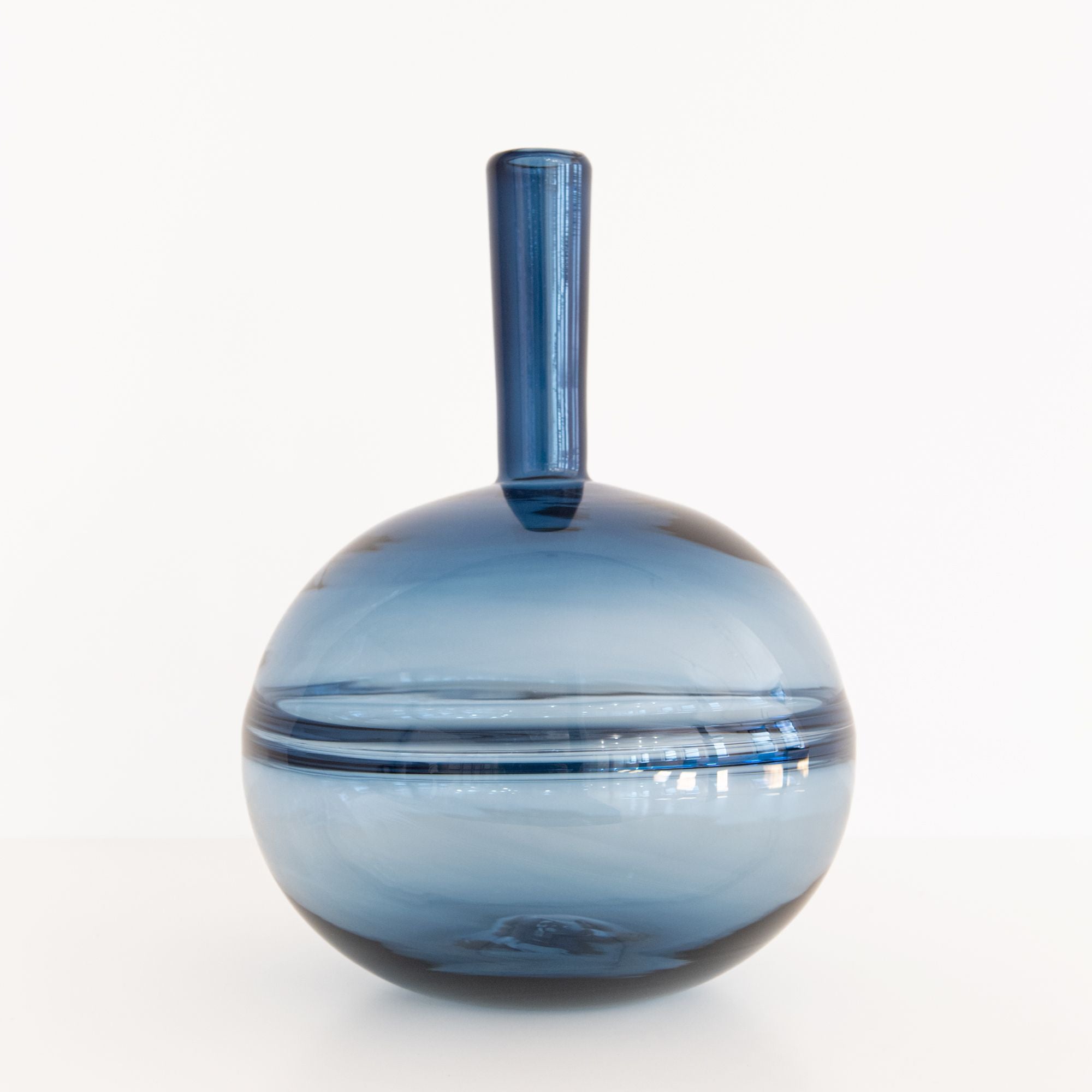 Large Sphere Reflection Bottle in Midnight, from Gary Bodker