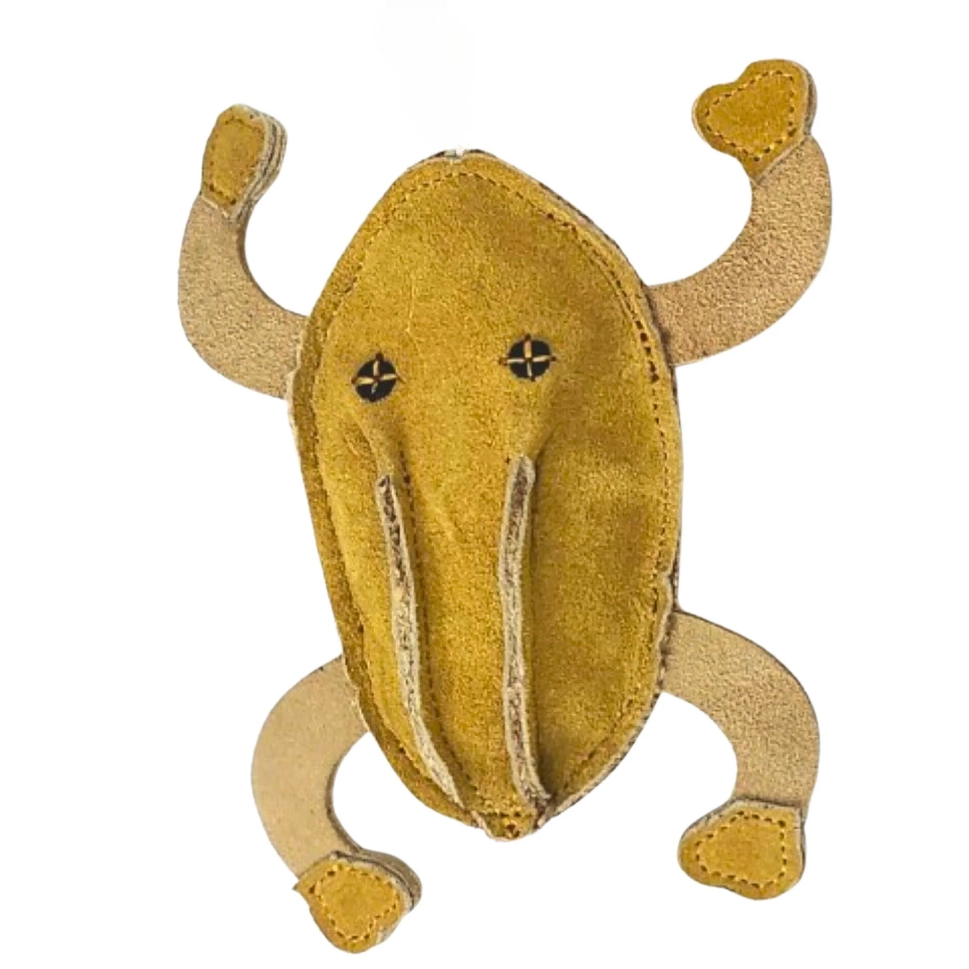 Frank the Frog Dog Toy in Gold, from Georgie Paws