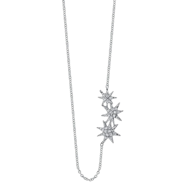 Triple Star Pave Necklace, from Gabriela Artigas