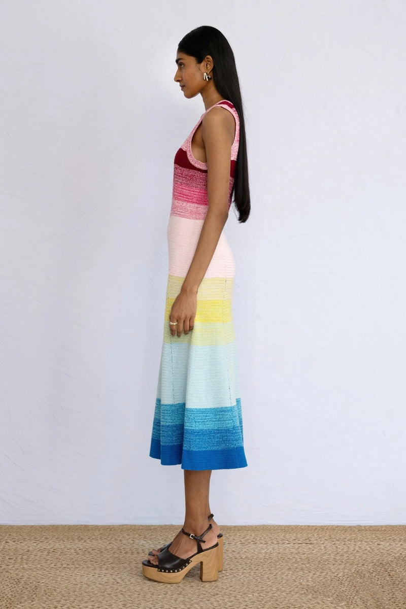 Genoa Dress in Bloom Ombre, from Banjanan