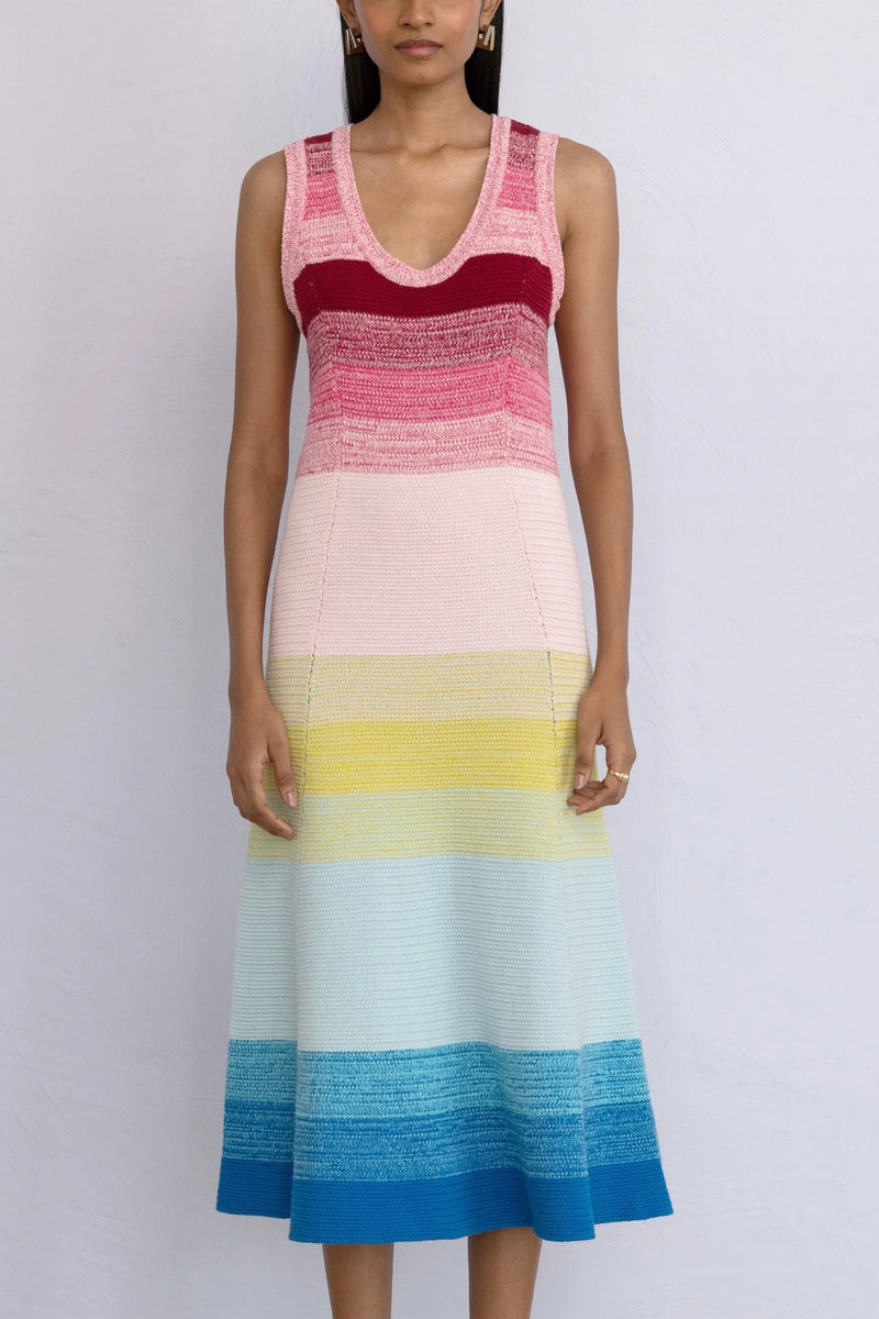 Genoa Dress in Bloom Ombre, from Banjanan