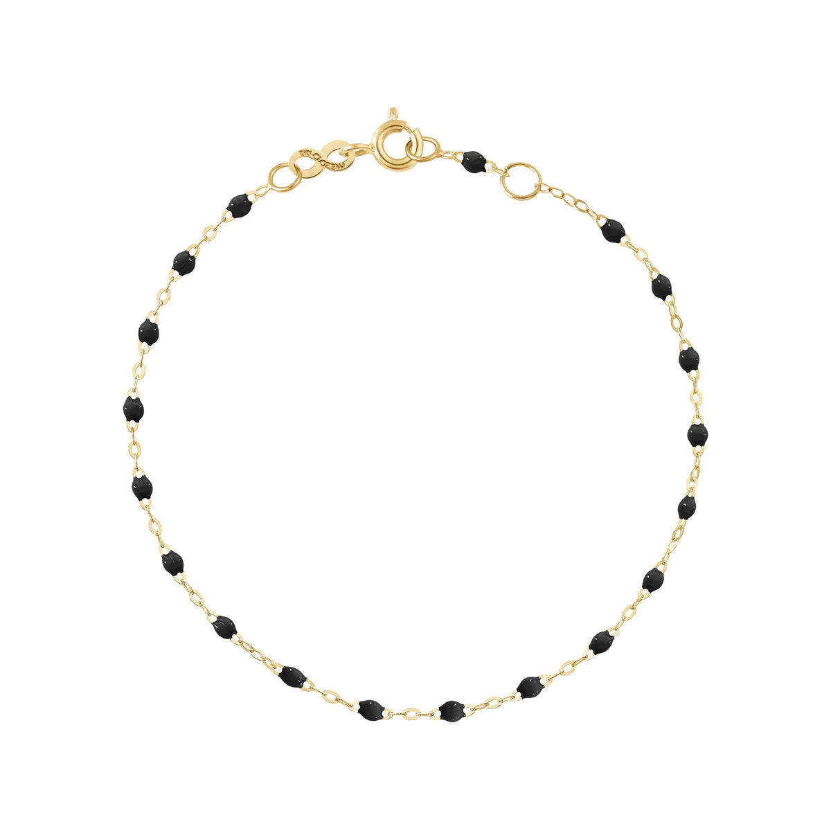 Classic Gigi Black Bracelet, Yellow Gold from Gigi Clozeau