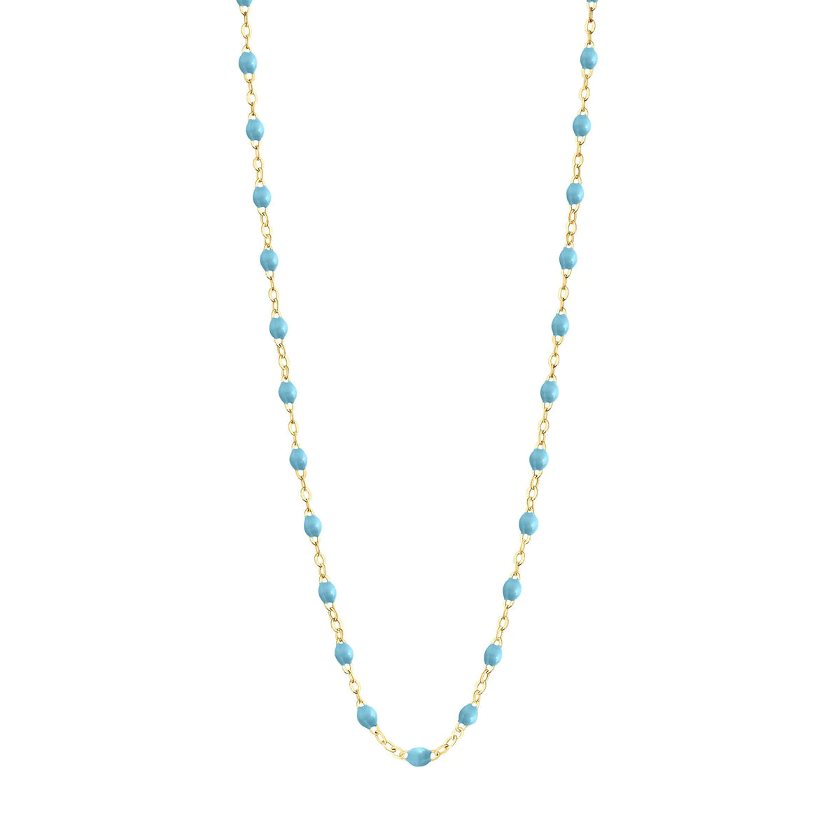 Classic Gigi Turquoise necklace, Yellow Gold from Gigi Clozeau