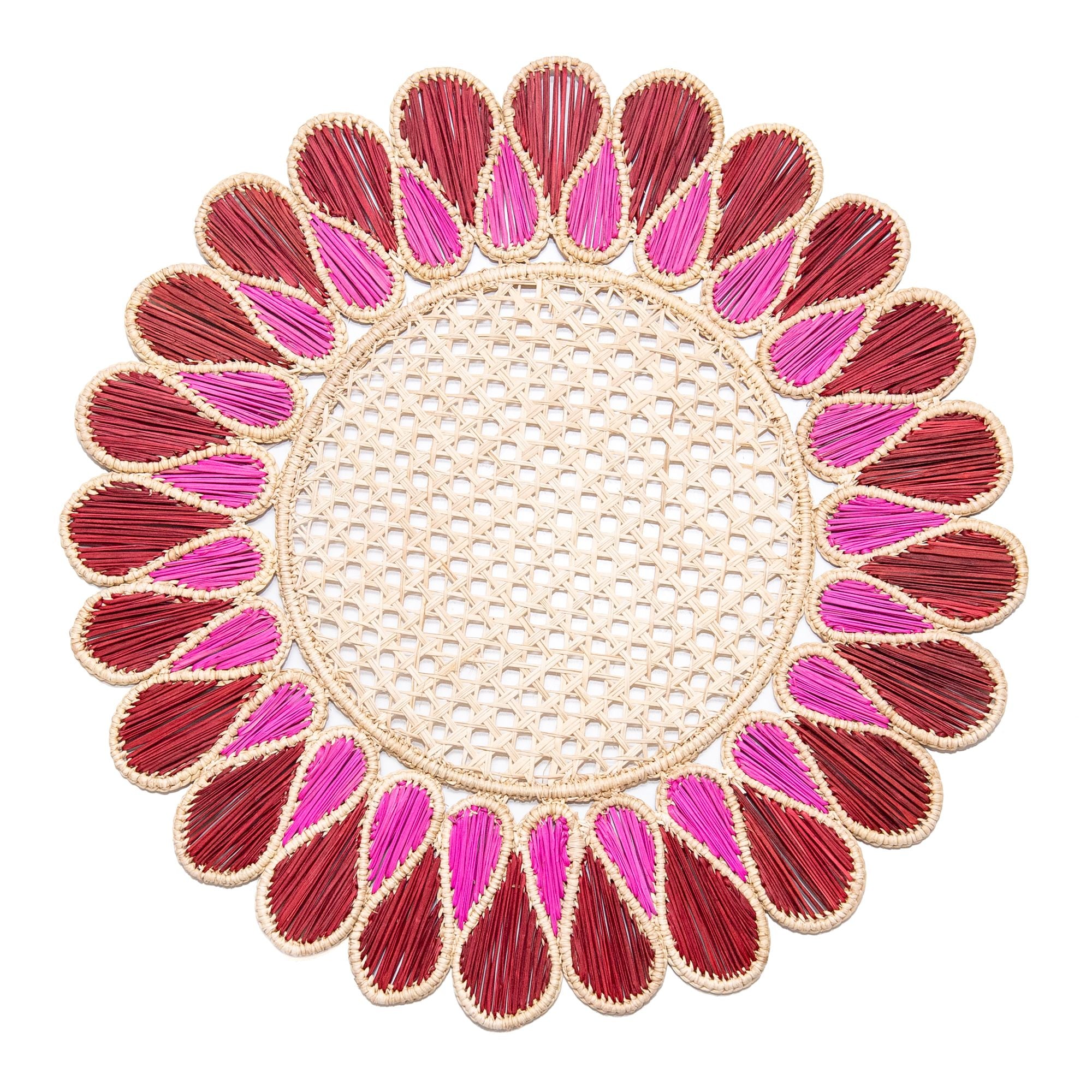 Drops Placemat in Terracota Fuscia, from Coro Cora