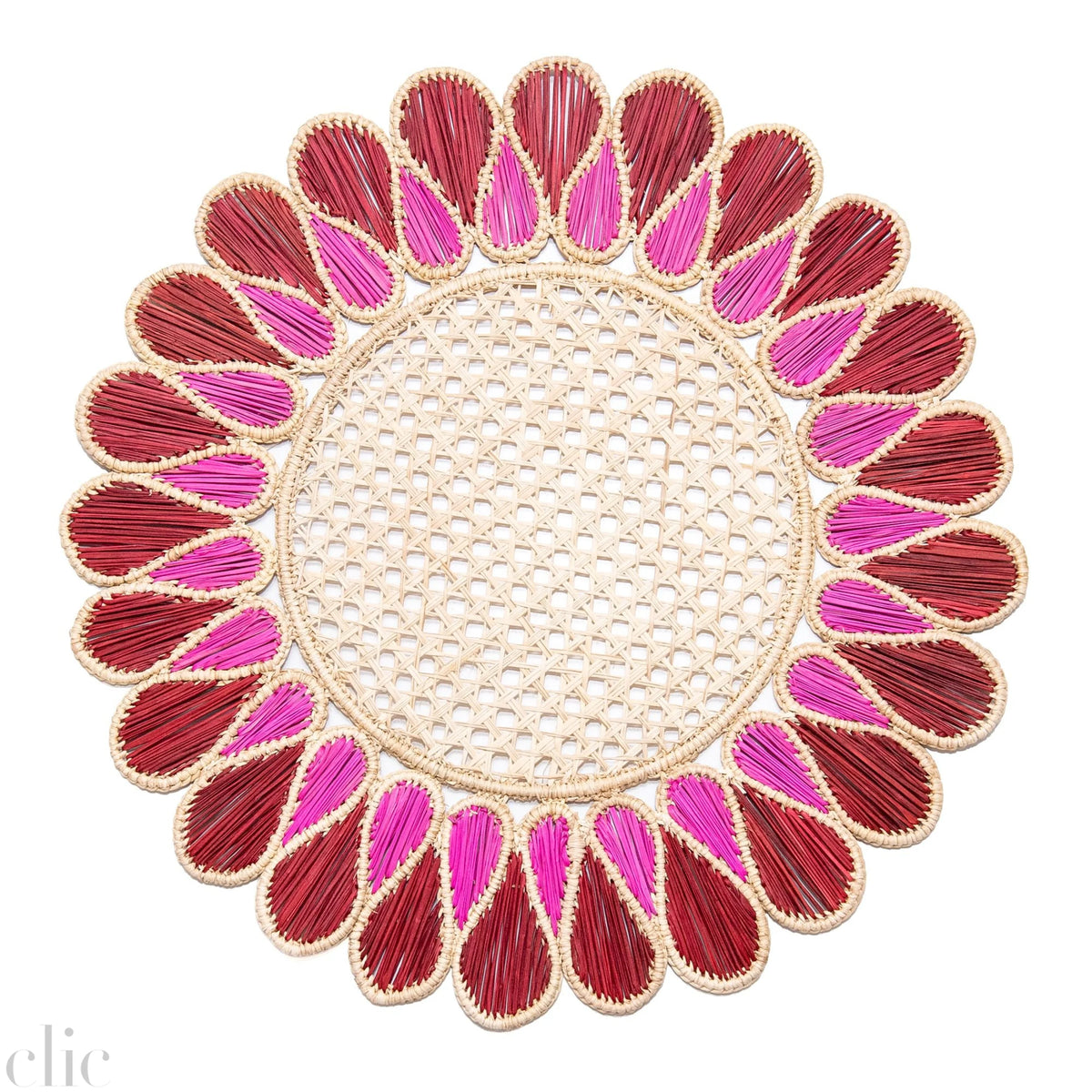 Drops Placemat in Terracota Fuscia