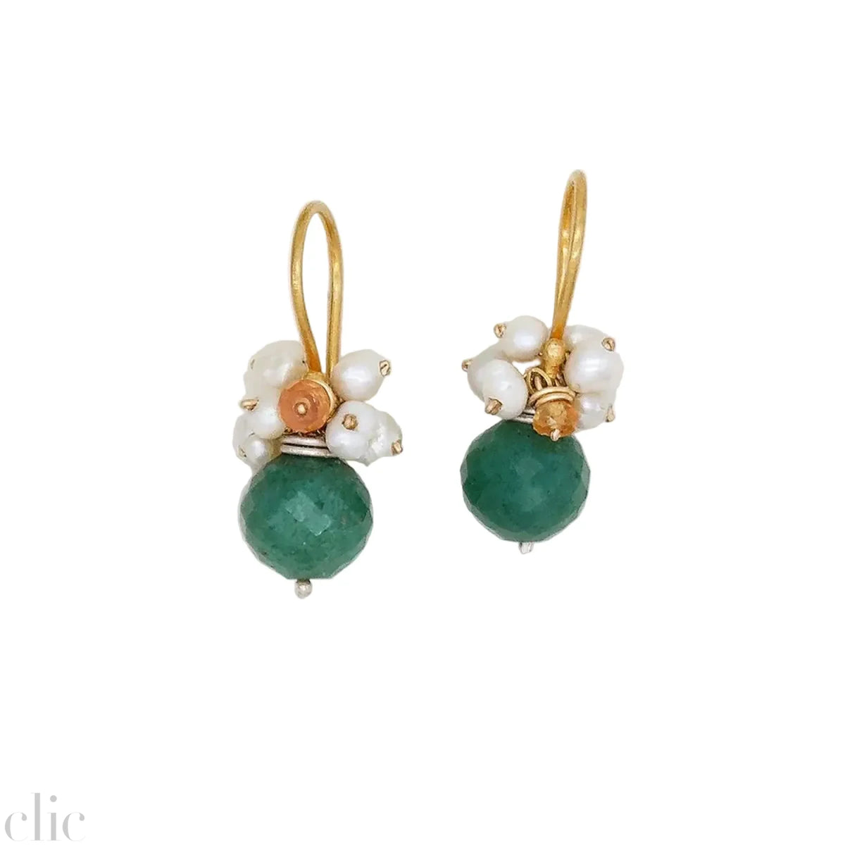Green Aventurine Fringe Earrings, from Riversong