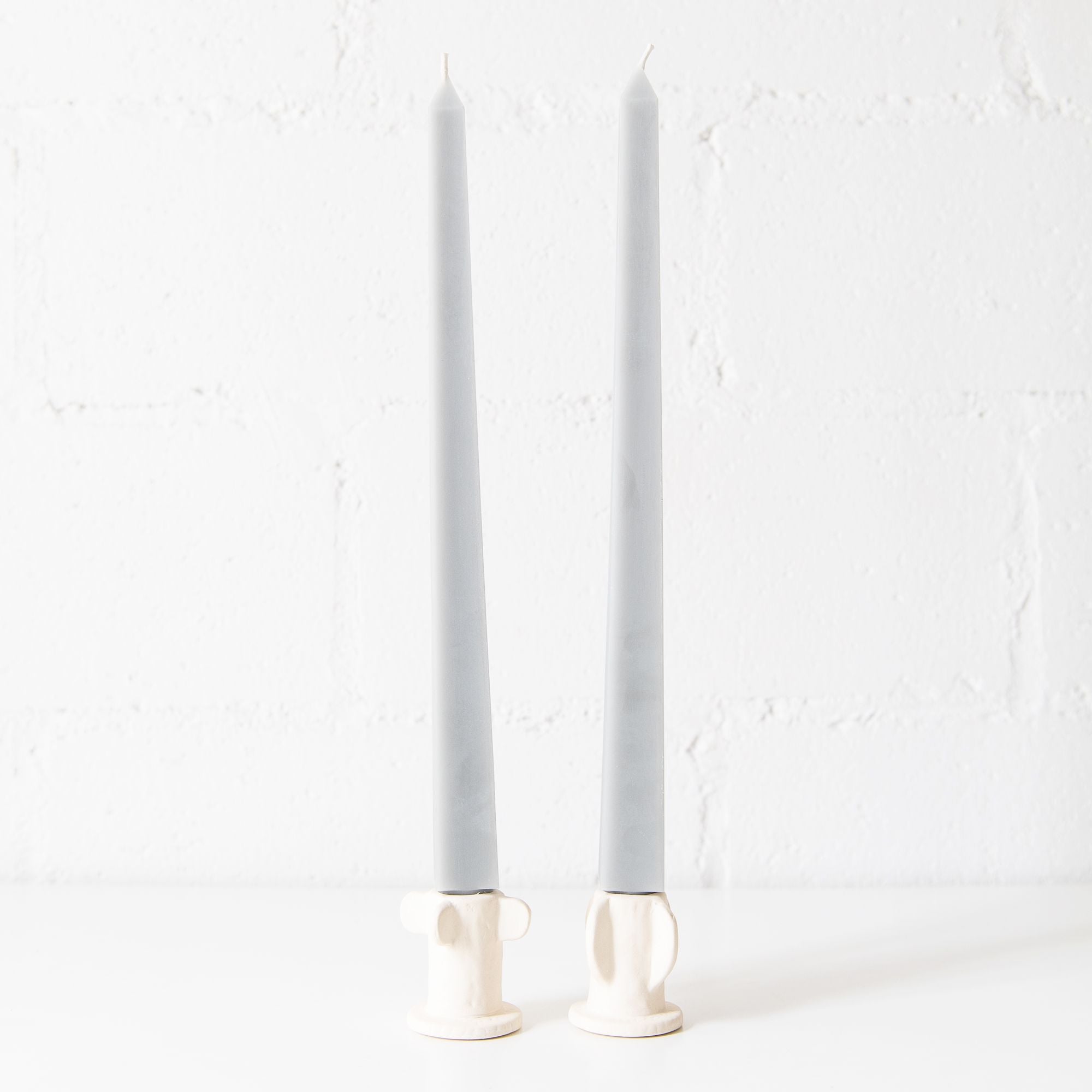 Square Tapers Candles Gray, from Greentree Home