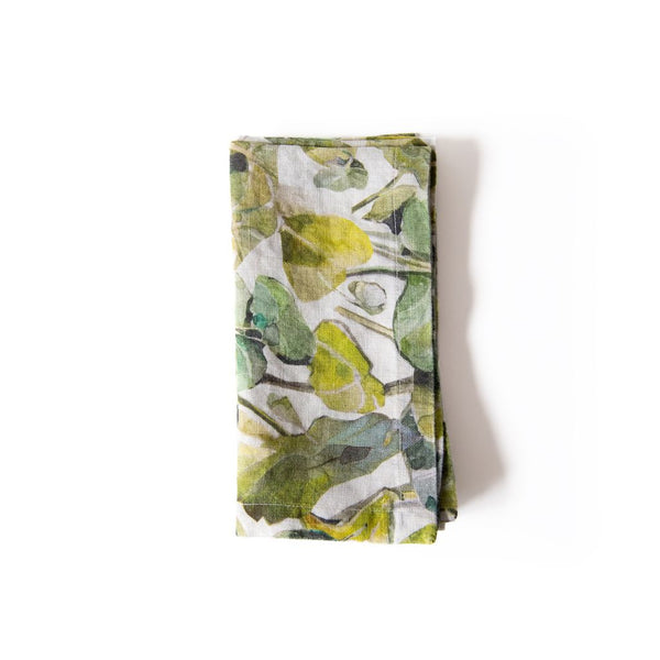 Lotus Linen Napkins Set of 2, from Linen Tales