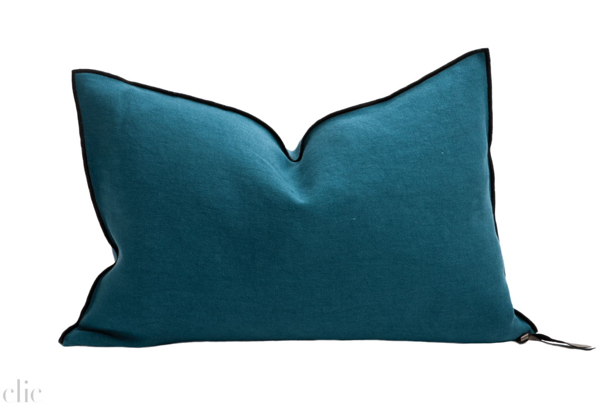 Stone Washed Paon Pillow 16x24, from Maison De Vacances