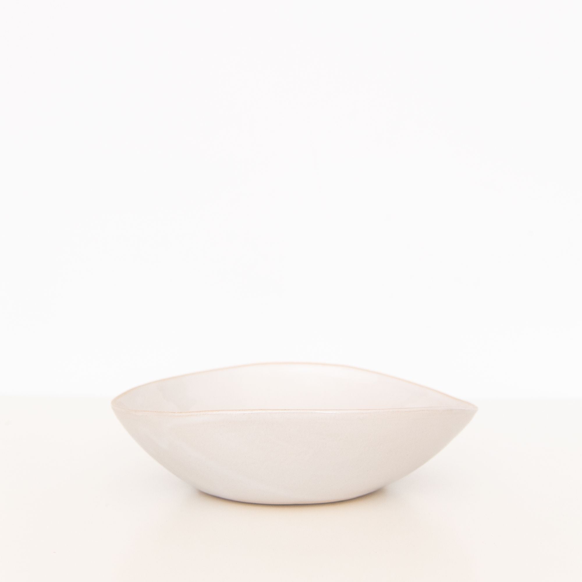 Salad Bowl Beach Sand White, from Wonki Ware