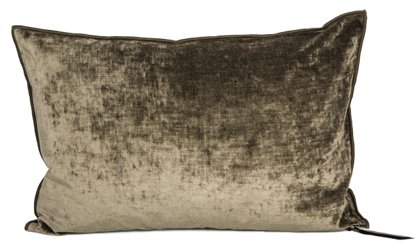 Velvet Pillow 16x24 in Kaki, from Maison De Vacances
