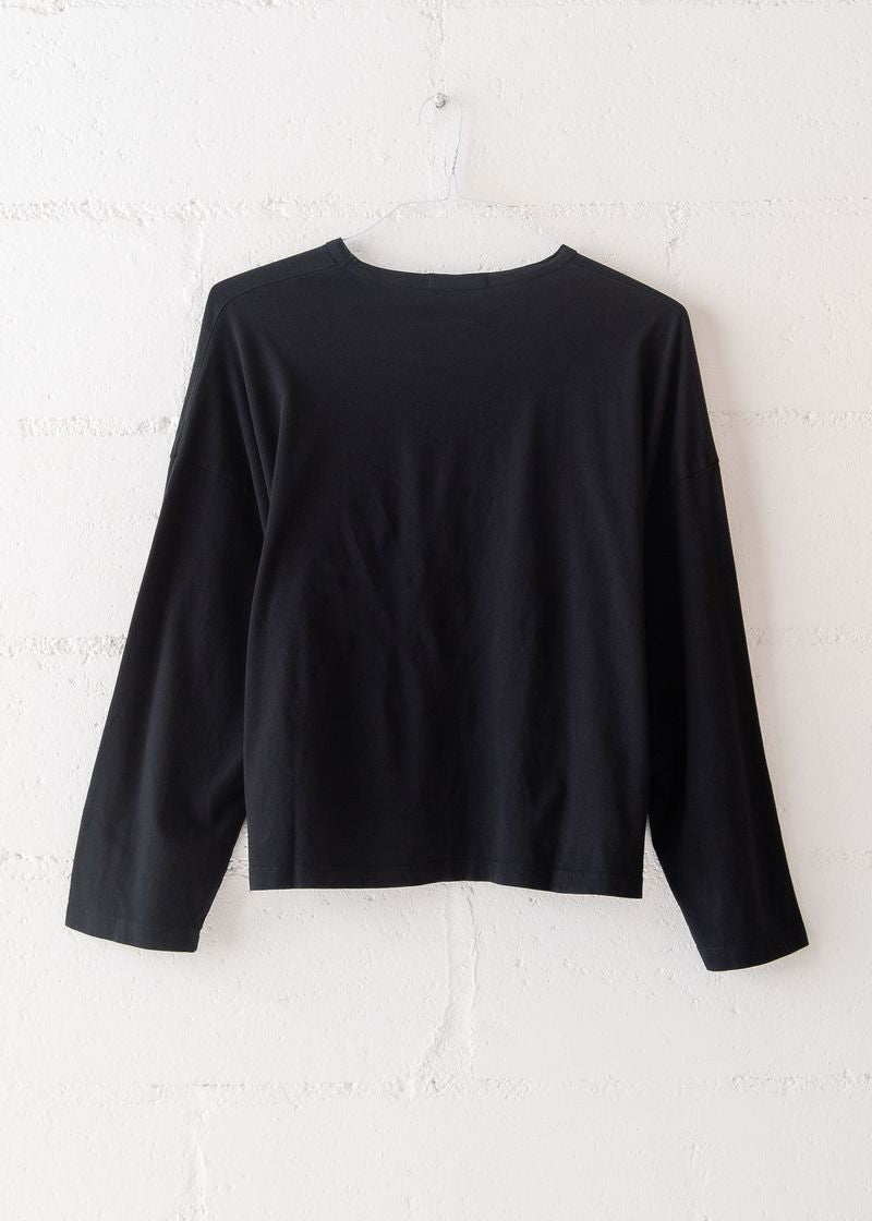 Loose Tee in Black, from Black Crane