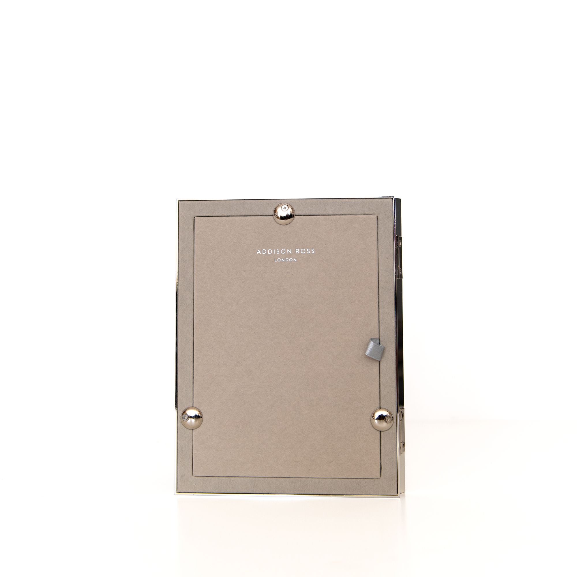 Double Enamel Frame in Silver and Denim, from Addison Ross
