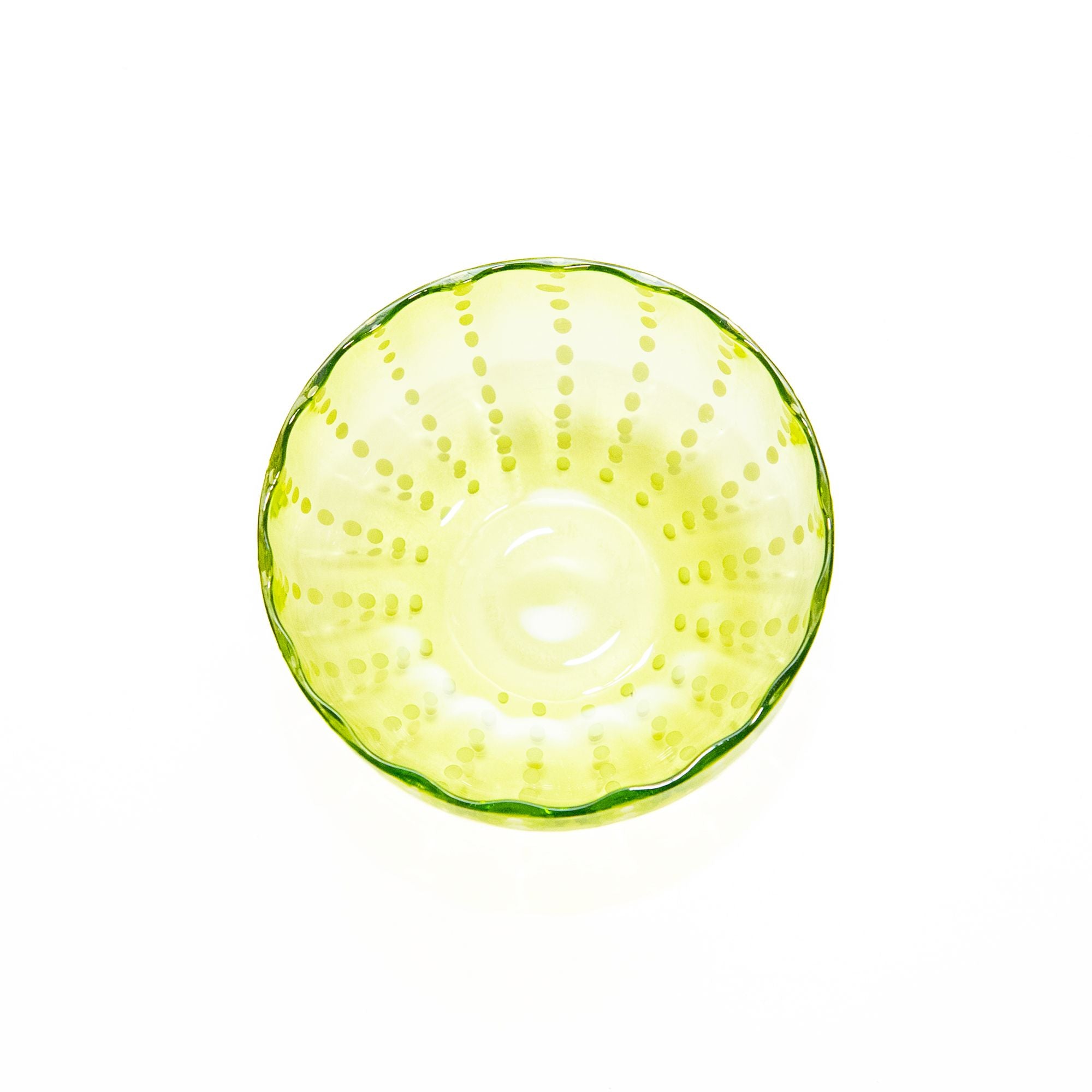 Perle Bowl in Apple Green, from Zafferano