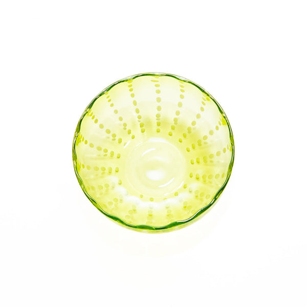 Perle Bowl in Apple Green, from Zafferano