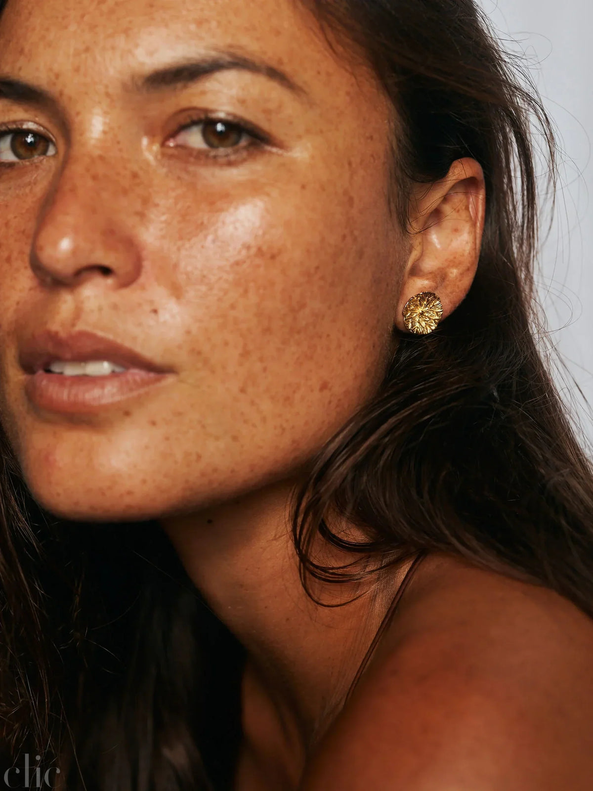 Large Studs in Gold Vermeil, from Carina Hardy