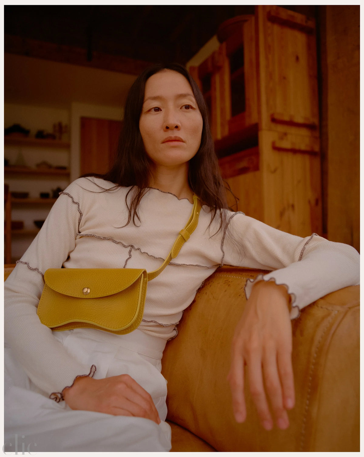 Faba Bag in Chartreuse, from Lindquist