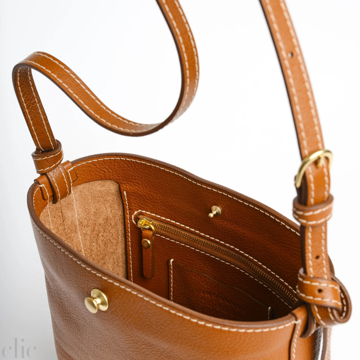 Little Lee Bag in Brown Leather, by Lindquist
