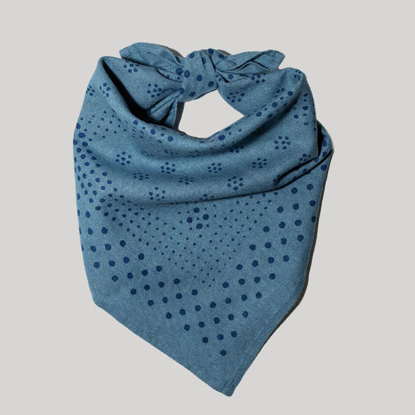 Natural Dye Silk Bandana in Indigo, from Last Chance Textiles